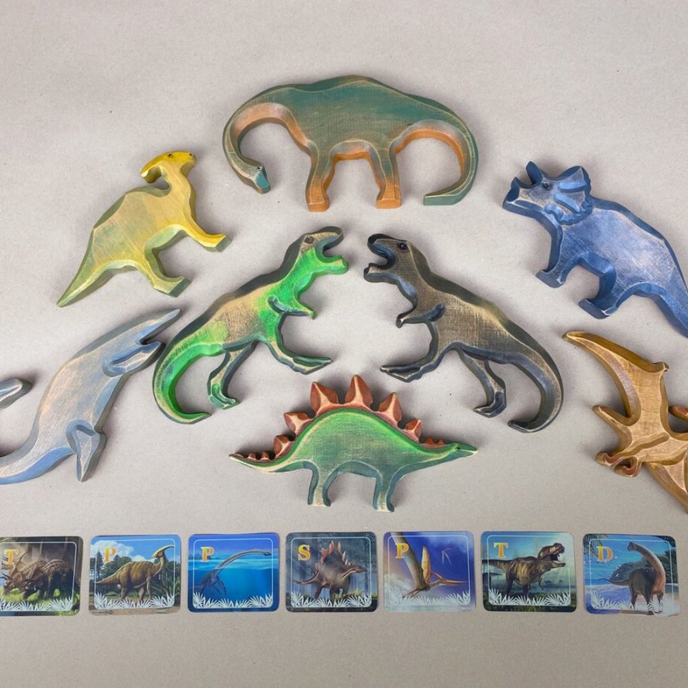Dinosaurs Play Set-Wooden Dinosaurs-Dino Toys-Dino